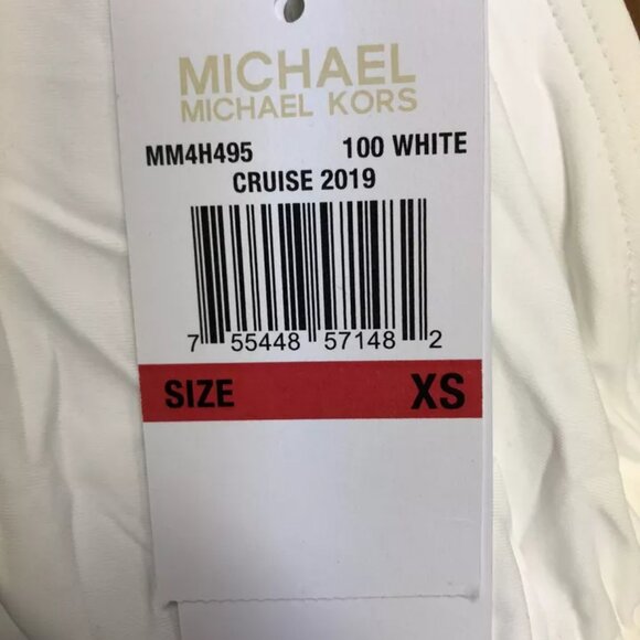 Michael Kors, Women’s White Cheeky Bikini Bottom, Size Extra Small - Picture 5 of 5